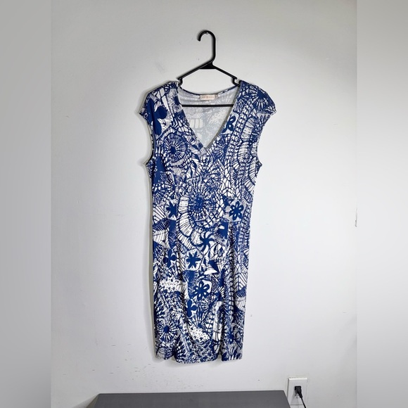 Tory Burch Blue Baltic Sea Dream Catcher Dress - Picture 3 of 11